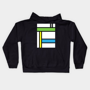 Abstract Cartoon Blocks Kids Hoodie